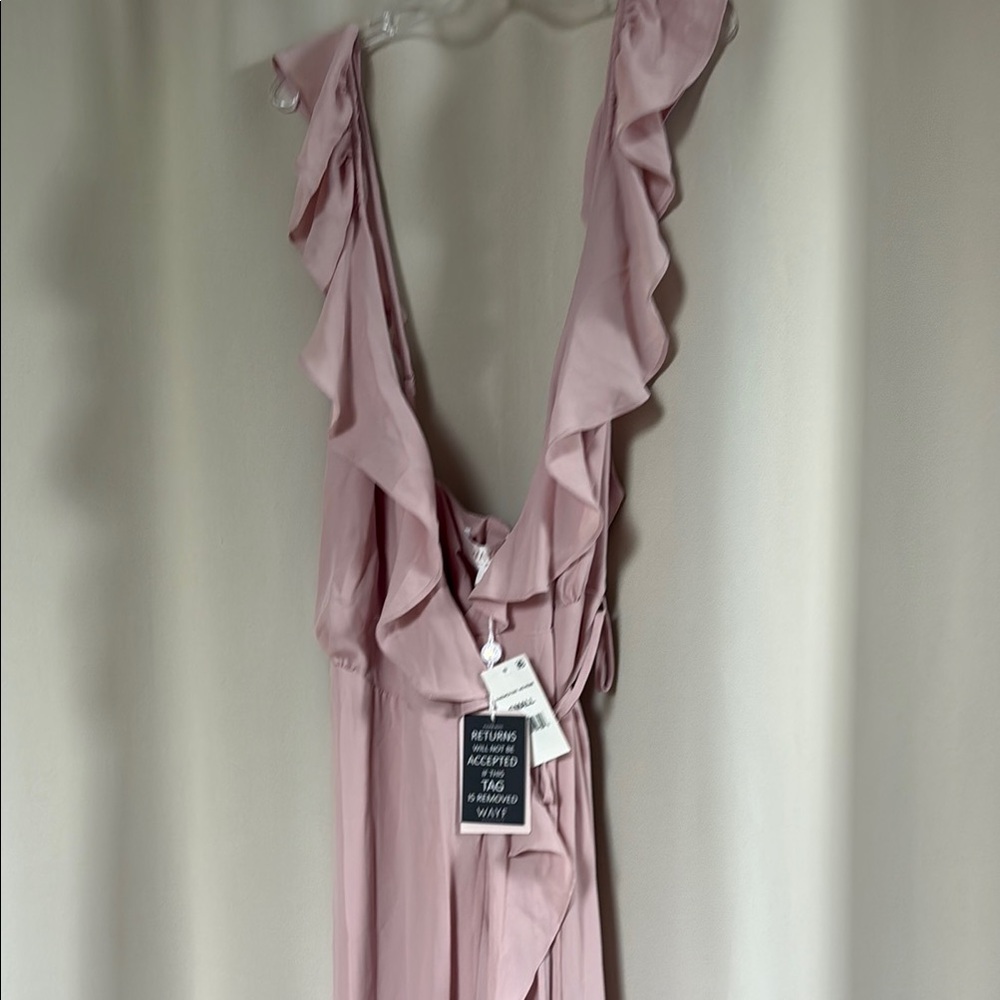 Wayf Pink Ruffle Maxi Dress - Picture 4 of 5